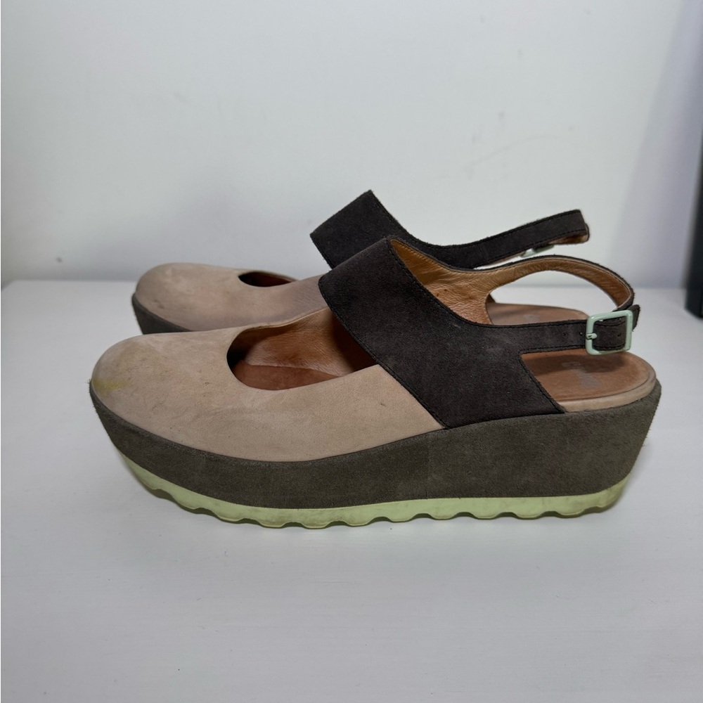Camper Brown and Tan Platform Shoes
